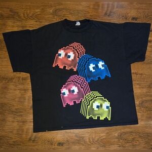 VINTAGE Pac-Man Ghosts shirt Atari Nintendo Video Games Gamer Tee Power Pellets